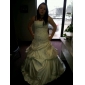 Ball Gown Sweetheart Chapel Train Satin Lace Wedding Dress With Wrap