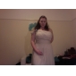 Sheath/ Column One Shoulder Floor-length Chiffon Elastic Woven Satin Bridesmaid Dress