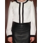 TS Black and White Shoulder Blouse Shirt