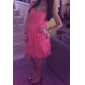 Sheath/ Column Sweetheart Short/ Mini Chiffon Bridesmaid Dress