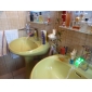 Color Changing LED Waterfall Bathroom Sink Faucet - Blade Series