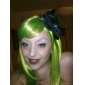 Capless Long Green Synthetic Hair Wig