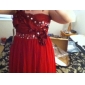 Sheath/Column One Shoulder Floor-length Chiffon And Stretch Satin Evening Dress 