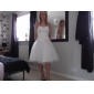 Ball Gown Sweetheart Knee-length Wedding Dress With 3D Floral 