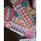 12pcs prego armadura arte folha wraps série de patches adesivos-rosa