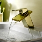 Waterfall Bathroom Sink Faucet (Ti-PVD Finish)