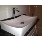 Chrome Finish Solid Brass Waterfall Bathroom Sink Faucet (Tall)