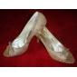 Top Quality Lace/ Flash Powder Upper Stiletto Heel Peep Toe Fashion Shoes