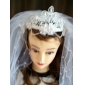 2 Layer Fingertip With Beading Wedding Veil