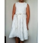 A-line Princess Scoop Knee-length Satin Flower Girl Dress 