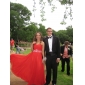 Sheath/ Column Sweetheart Floor-length Chiffon Evening Dress