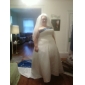 A-line Strapless Chapel Train Wedding Dress