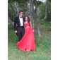 Sheath/ Column Sweetheart Floor-length Chiffon Evening Dress