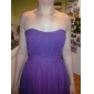 A-line Sweetheart Knee-length Chiffon Bridesmaid Dress