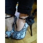 Lace Upper Stiletto Heel Peep Toe With Flowers Wedding/ Party Shoes.More Colors Available