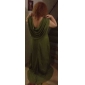 A-line Cowl Sweep/Brush Train Chiffon Evening Dress inspired by Tia Carrere at Grammy 