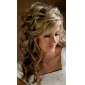 A-line Spaghetti Straps Tea-length Satin Tulle Junior Bridesmaid Dress 