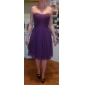 A-line Sweetheart Knee-length Chiffon Bridesmaid Dress