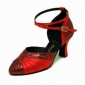 cuero de la PU superior de arranque alto talón del tobillo con zapatos de moda bowknot