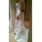 Trumpet / Mermaid Strapless Court Train Taffeta Wedding Dress