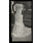 Trumpet / Mermaid Strapless Court Train Taffeta Wedding Dress