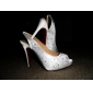Satin Upper Stiletto Heel Pumps/ Slingbacks With Rhinestone Wedding/ Party Shoes