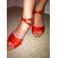 zapatos de raso superior de baile de salón latino zapatos de las mujeres más colores