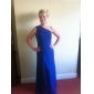 Chiffon Sheath/Column One Shoulder Floor-length Evening Dress inspired by Sigourney Weaver at Golden Globe 