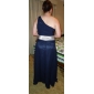 Sheath/ Column One Shoulder Floor-length Chiffon/ Mading Bridesmaid/ Wedding Party Dress
