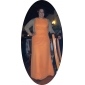 Chiffon Sheath/ Column Jewel Floor-length Evening Dress inspired by Christina Hendricks at Emmy Award