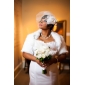 Trumpet/ Mermaid Sweetheart Sweep/ Brush Train Satin Organza Wedding Dress