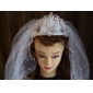 2 Layer Fingertip With Beading Wedding Veil