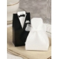 sposa classica e favore box sposo con nastro di organza (set di 12)