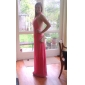 Chiffon Sheath/Column Halter Floor-length Evening Dress inspired by Claire Danes at Golden Globe Award 