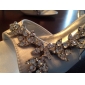 Satin Upper Mid Heel Strappy Sandals Wedding Bridal Shoes (More Colors) 