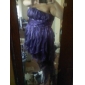 A-line Strapless Asymmetrical Organza Cocktail Dress