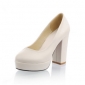 Satin Upper Stiletto Heel Closed Toe With Ruched Wedding Shoes More Colors Available