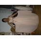 Sheath/Column One Shoulder Floor-length Chiffon And Stretch Satin Evening Dress 