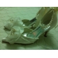 Satin Stiletto Sandals With Imitation Pearl For Wedding (More Colors)