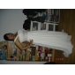 Empire Sheath/Column Strapless Chiffon And Lace Wedding Dress