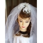 2 Layer Fingertip With Beading Wedding Veil
