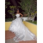 LAURINDA - Robe de Mariée Organza - Châle Inclus