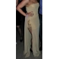 Sheath/ Column Sweetheart Floor-length Chiffon And Sequined Evening Dress