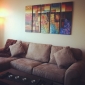 Hand-painted Abstract Oil Painting with Stretched Frame - Set of 5