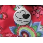 gepersonaliseerde flesopener / sleutelhanger - dubbele harten (set van 12)