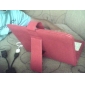 lederen beschermhoes met toetsenbord + ingebouwde de schuif slot voor 8 inch tablet pc - rood