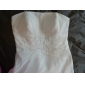 Sheath/Column Floor-length Chiffon Wedding Dress With Beaded Appliques 