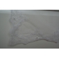 Two-tier Fingertip Wedding Veil With Lace Applique Edge