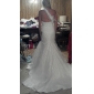 Satin Tulle Trumpet/Mermaid One Shoulder Sweep Train Evening Dress inspired by Julia Stiles at Golden Globe Award 