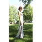 Stretch Satin Sheath/Column Sweetheart Sweep/Brush Train Evening Dress Inspired By Blake Lively 